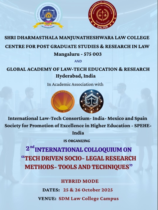 2nd International Colloquium on Socio-Legal Research – Tools and Techniques